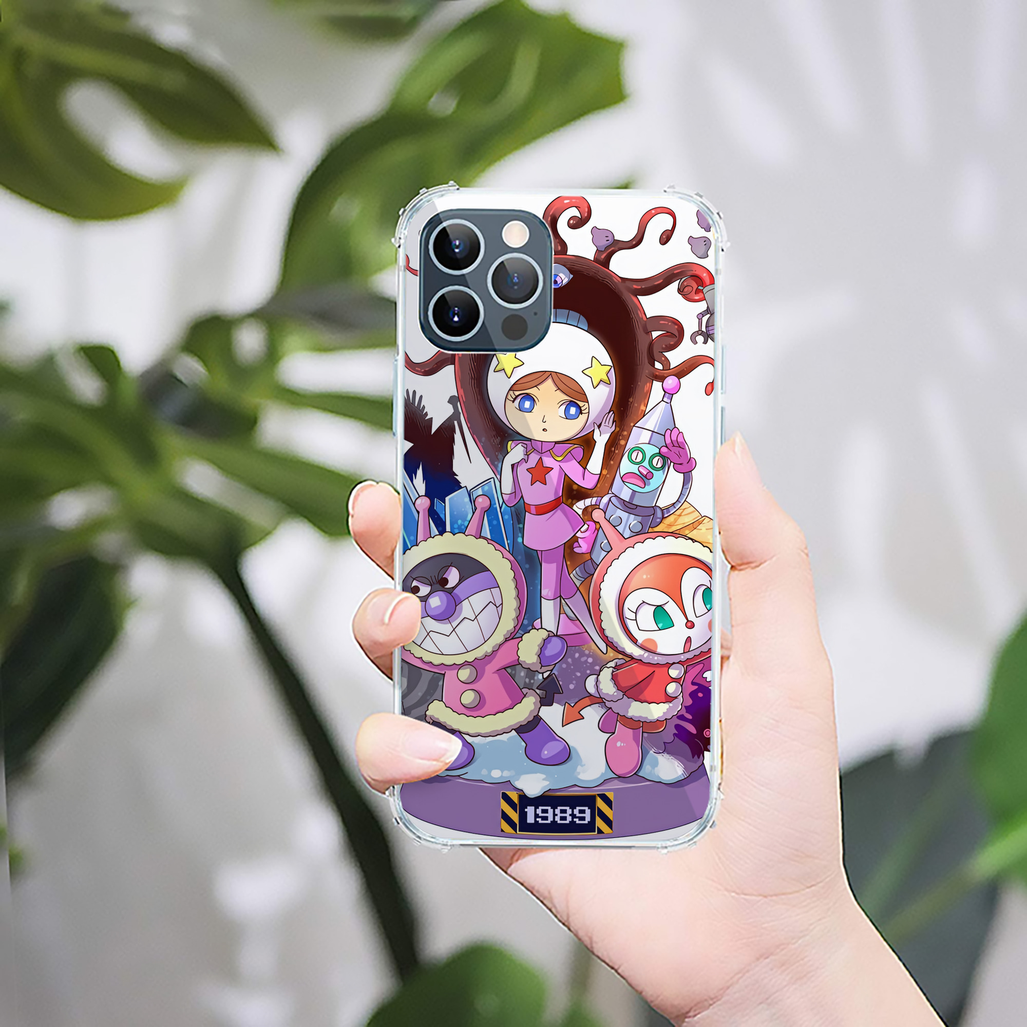 （画像用） アンパンマン Anpanman 【iPhone 12シリーズ対応】透明スマホケース（クリアソフトケース）